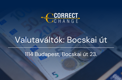 Pénzválató a Kosztolányi Dezső tér közelében, a Bocskai út 23. alatt. | © Correct Change