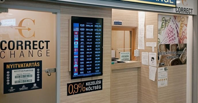 Correct Change Hüvi Currency Exchange –  Money Exchange in Budapest District 2 | © Correct Change